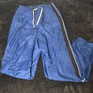 Nike Blue Joggers with White Stripe